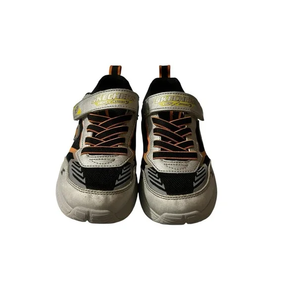 Skechers Boys Light Storm‎ Sneakers Black and Grey Size 13 - Picture 2 of 8
